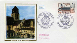 France Fdc Yv:2002 Mi:2103 Abbaye De Fontevraud Fontevraud 3-6-78 - 1970-1979