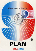 France Cmax Yv:2346 Mi:2475 9.Plan Moderniser La France Paris 8-12-84 - 1980-1989