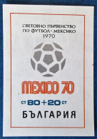Bloc Neuf** De Bulgarie N°28 De 1970 Thème Football - Nuevos