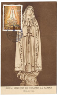 Portugal Carte Maximum 50 Ans Notre Dame De Fatima 1967 Pape Maxicard 50 Years Our Lady Of Fatima Pope - Cristianismo