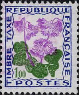 France Taxe Obl Yv:102 Mi:103 Timbre Taxe Soldanelle Des Alpes (Obli. Ordinaire) - 1960-.... Afgestempeld