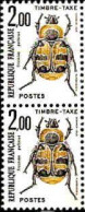 France Taxe N** Yv:107 Mi:110 Trichius Gallicus (Paire) - 1960-.... Nuevos