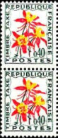 France Taxe N** Yv:100 Mi:105 Ancolie (Paire) - 1960-... Ungebraucht