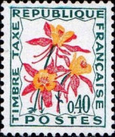 France Taxe N** Yv:100 Mi:105 Ancolie - 1960-.... Postfris