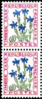 France Taxe N** Yv: 96 Mi:101 Gentiane Paire Trace De Bleu Aux Dos - 1960-.... Mint/hinged