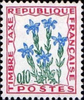 France Taxe N** Yv: 96 Mi:101 Gentiane - 1960-.... Mint/hinged