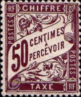 France Taxe N** Yv: 37 Mi:33 Banderolle De Duval (Petit Def.gomme) - 1859-1959 Nuevos