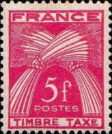 France Taxe N* Yv: 85 Mi:88 Epis De Blé (Trace De Charnière) - 1859-1959 Nuovi