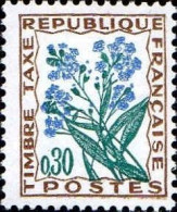 France Taxe N* Yv: 99 Mi:99 Timbre Taxe Myosotis (trace De Charnière) - 1960-.... Mint/hinged
