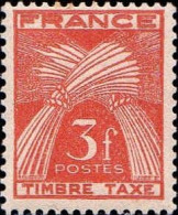 France Taxe N* Yv: 83 Mi:86 Epis De Blé (Trace De Charnière) - 1859-1959.. Ungebraucht