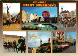 72844000 Schaerding Reiterparade 675 Jahrfeier Marktplatz Kirche  Schaerding - Other & Unclassified