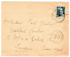 1945  CAD De VALERNES 04  Envoyée à MANOSQUE - Storia Postale