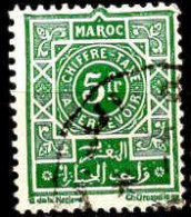 Maroc (Prot.Fr) Taxe Obl Yv:51 Mi:26 Chiffre-Taxe A Percevoir (TB Cachet Rond) - Postage Due