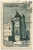 Maroc (Prot.Fr) Poste Obl Yv:355 Mi:398 Mahakma De Casablanca (TB Cachet Rond) - Oblitérés