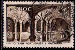 Maroc (Prot.Fr) Poste Obl Yv:360 Mi:403 Citerne Portugaise Mazagan (TB Cachet Rond) - Used Stamps