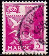 Maroc (Prot.Fr) Poste Obl Yv:331 Mi:373 Vasque Aux Pigeons (TB Cachet Rond) - Gebraucht