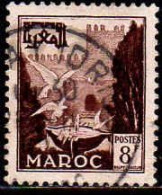 Maroc (Prot.Fr) Poste Obl Yv:308 Mi:336 Vasque Aux Pigeons (TB Cachet Rond) - Usati
