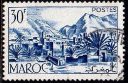 Maroc (Prot.Fr) Poste Obl Yv:305 Mi:315 Vallée Du Todra (Beau Cachet Rond) - Gebraucht