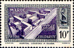 Maroc (Prot.Fr) Poste N** Yv:302 Mi:330 Hôpital Loustau A Oujda - Nuevos
