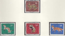 BRD  529-532, Gestempelt, Jugend: Pelztiere, 1967 - Gebraucht