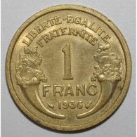 FRANCE / 1 FRANC 1936 / MORLON - Otros & Sin Clasificación