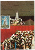 Portugal Carte Maximum Notre Dame De Fatima 1968 Maxicard Our Lady Of Fatima - Cristianismo
