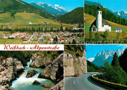 72843705 Weissbach Alpenstrasse Zwiesel Hochstaufen Dorfkirche Weissbachschlucht - Andere & Zonder Classificatie