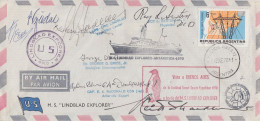 Argentina MS Lindblad Explorer Antarctica 1970 8 Signatures Ca Buenos Aires 24 ENE 1970 (59767) - Barcos Polares Y Rompehielos