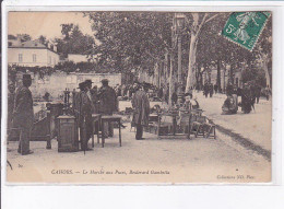 CAHORS: Le Marché Aux Puces, Boulevard Gambetta - Très Bon état - Cahors