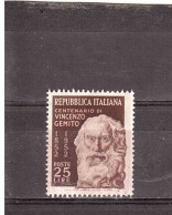 1952 L.25 VINCENZO GEMITO - 1946-60: Marcophilia