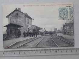 VEUXHAULLES (21): Carte Postale 1904 = La Gare (Ligne De Châtillon-sur-Seine à Bricon-Chaumont) - Andere & Zonder Classificatie