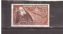 1952 L.25 MASSAIA - 1946-60: Marcophilie