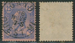 émission 1884 - N°48 Obl Simple Cercle Ambulant "Gand / Ouest III". Superbe - 1884-1891 Leopold II.