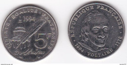 FRANCE / 5 FRANCS 1994 / VOLTAIRE - 5 Francs