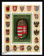 Hongrie - Hungary 1990 Yvert BF 212, New Coat Of Arms Of Hungary - Miniature Sheet - MNH - Ongebruikt