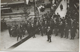 74 - CHAMONIX Gare -1910 Le Président Fallières Inaugure La Ligne Du Montenvers - CP PHOTO - Chamonix-Mont-Blanc