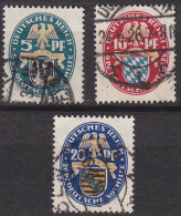 Deutsches Reich DR 1925 Mi. 375-377 Deutsche Nothilfe Gestempelt Used    (c265 - Sonstige & Ohne Zuordnung