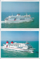 BATEAUX . SEALINK . COTE D'AZUR . FIESTA . LIGNE CALAIS DOUVRES - Transbordadores