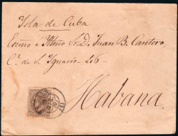 Madrid - Edi O 205 - Sobre Mat Trébol "Madrid" A La Habana - Lettres & Documents