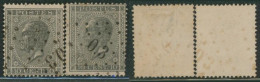 émission 1865 - N°17 Et 17A Obl Ambulant Pt O.3 (Gand-Mouscron) - 1865-1866 Linksprofil