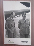AK - Prof. Messerschmitt Und SS-Brigadeführer Croneiß - Flugzeug - Luftwaffe - Characters