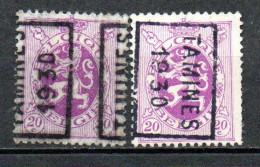 5906 Voorafstempeling Op Nr 281 - TAMINES 1930- Positie A & B - Roulettes 1930-..