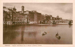 72842993 Firenze Florenz Veduta Dell Arno Con Il Ponte A Santa Trinita  - Autres & Non Classés