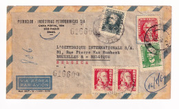 São Paulo Brésil Brazil Brasil Petroclor Insustrias Petroquimicas Pétrole Oil Belgique Oxhydrique Internationale - Lettres & Documents