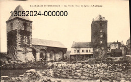 L' Aveyron Pittoresque. Cpa . - Vieille Tour Et Église D' AUBRAC.  (scans Recto - Verso) - Autres & Non Classés