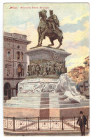 1916 MILANO 44 MONUMENTO VITTORIO EMANUELE - Milano