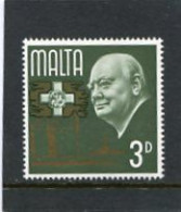 MALTA - 1966  3d  CHURCHILL  MINT NH - Malte