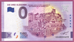 0-Euro XEHM 2023-1 DIE DREI GLEICHEN - MÜHLBURG / BURG GLEICHEN / WACHSENBURG - Essais Privés / Non-officiels