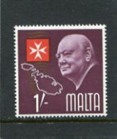 MALTA - 1966  1s  CHURCHILL  MINT NH - Malta