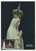 Portugal Sanctuaire Notre Dame De Fatima 2016 Carte Maximum Sanctuary Our Lady Of Fatima Maxicard - Cristianesimo